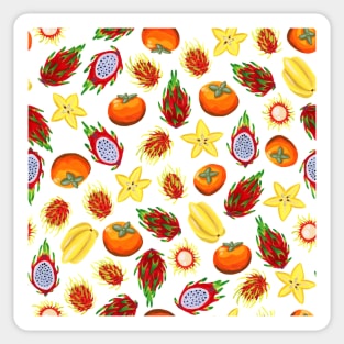 Exotic Fruit Pattern in Gouache Sticker